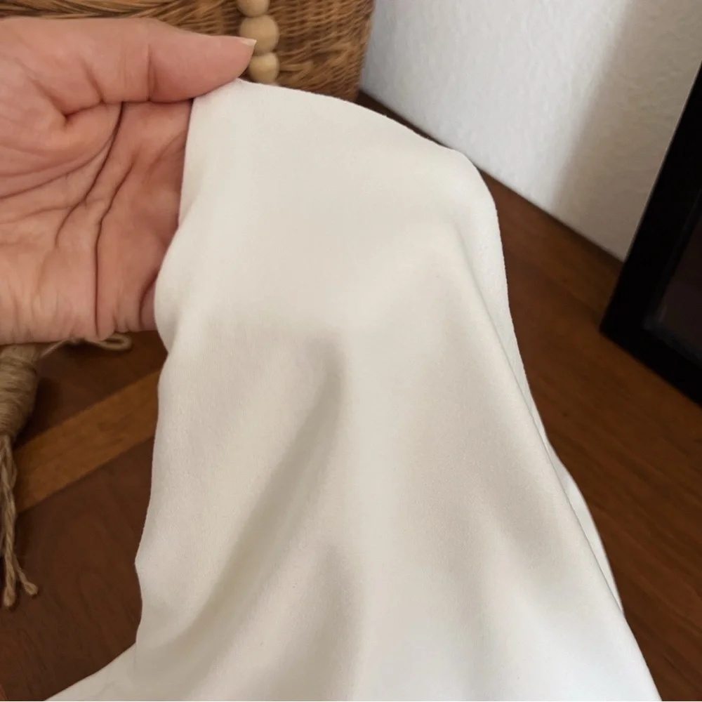 SOFT WHITE HIGH NECK BODYSUIT #0370 - Picture 3 of 7